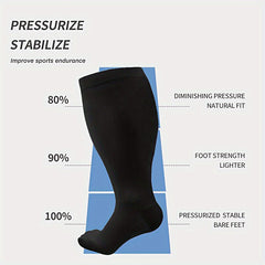 Copper Compression Socks for Women Plus Size - Knee Highs