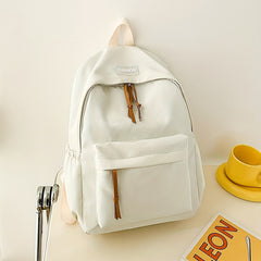 4PCS Pink Large Capacity Backpack Preppy Back To School Daypack
