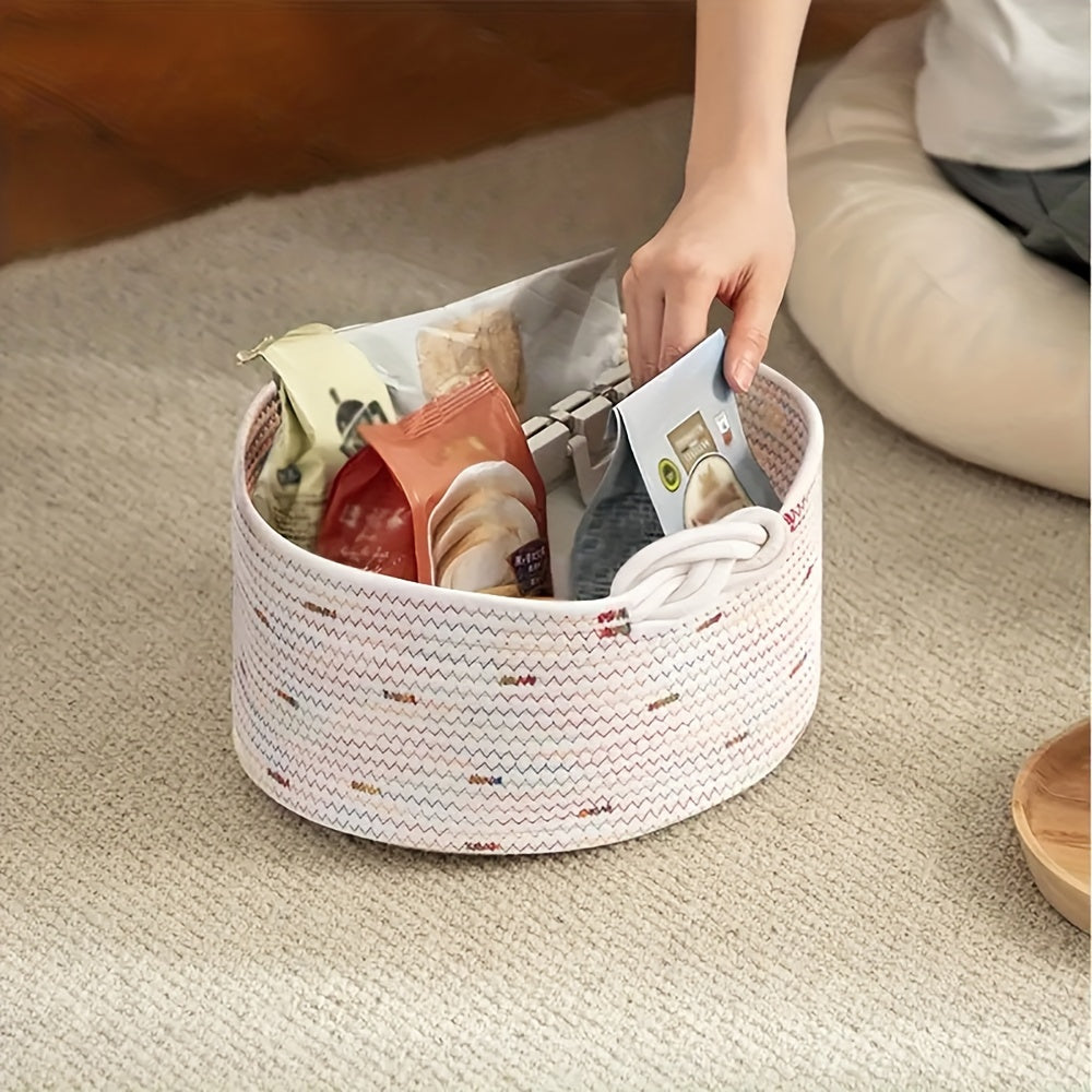 2pcs Woven Storage Baskets 29x17 Collapsible Organizer for Bedroom Bathroom