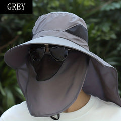 UV Protection Fishing Cap for Men with Removable Visor Bucket Hat