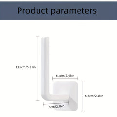 4pcs L Shaped Hook Punching Seamless Hook Lazy Rag Hanger