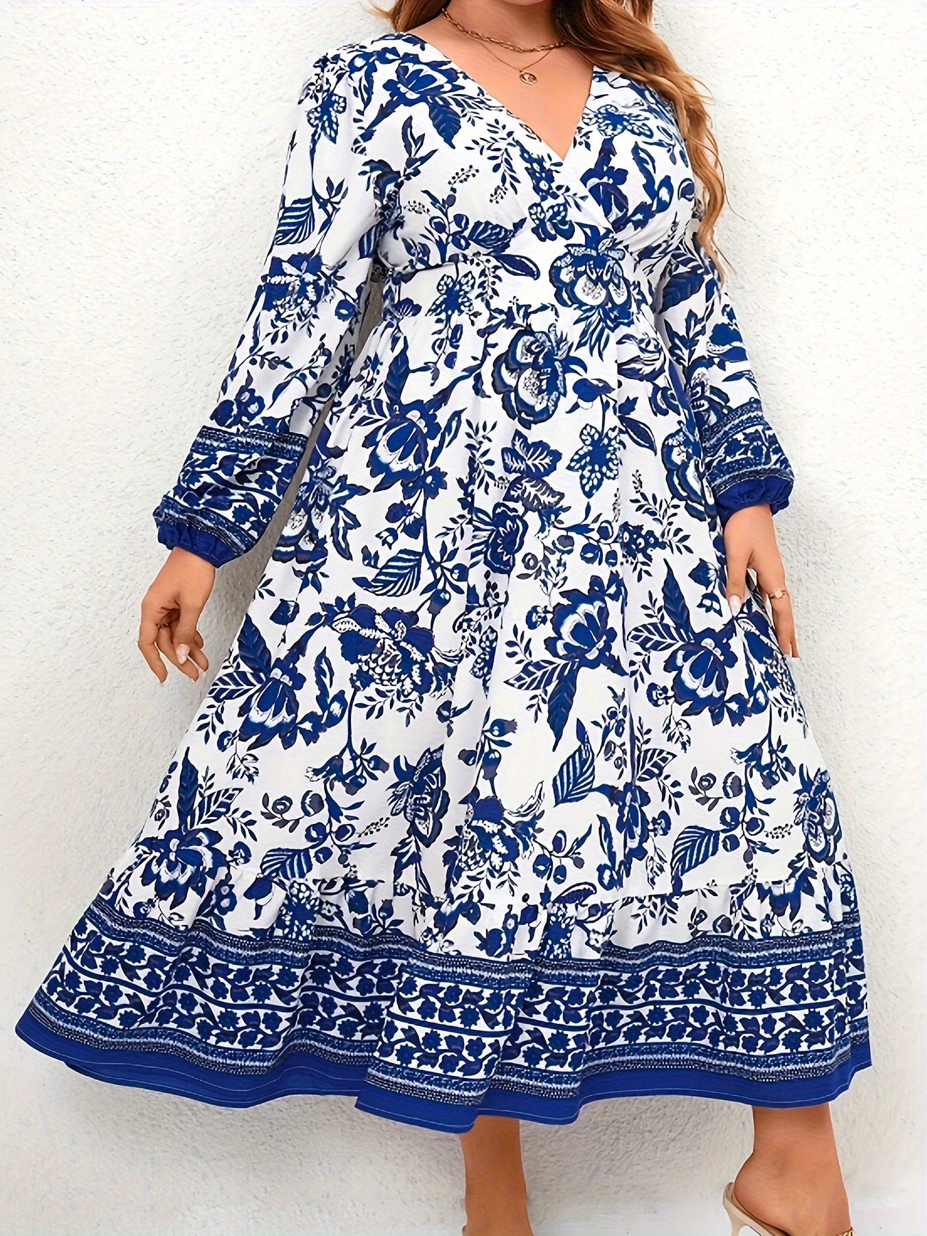  Women's Floral Print Maxi Dress