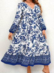  Women's Floral Print Maxi Dress