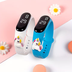 Unicorn Pattern LED Kids Electronic Watch Bracelet Gift