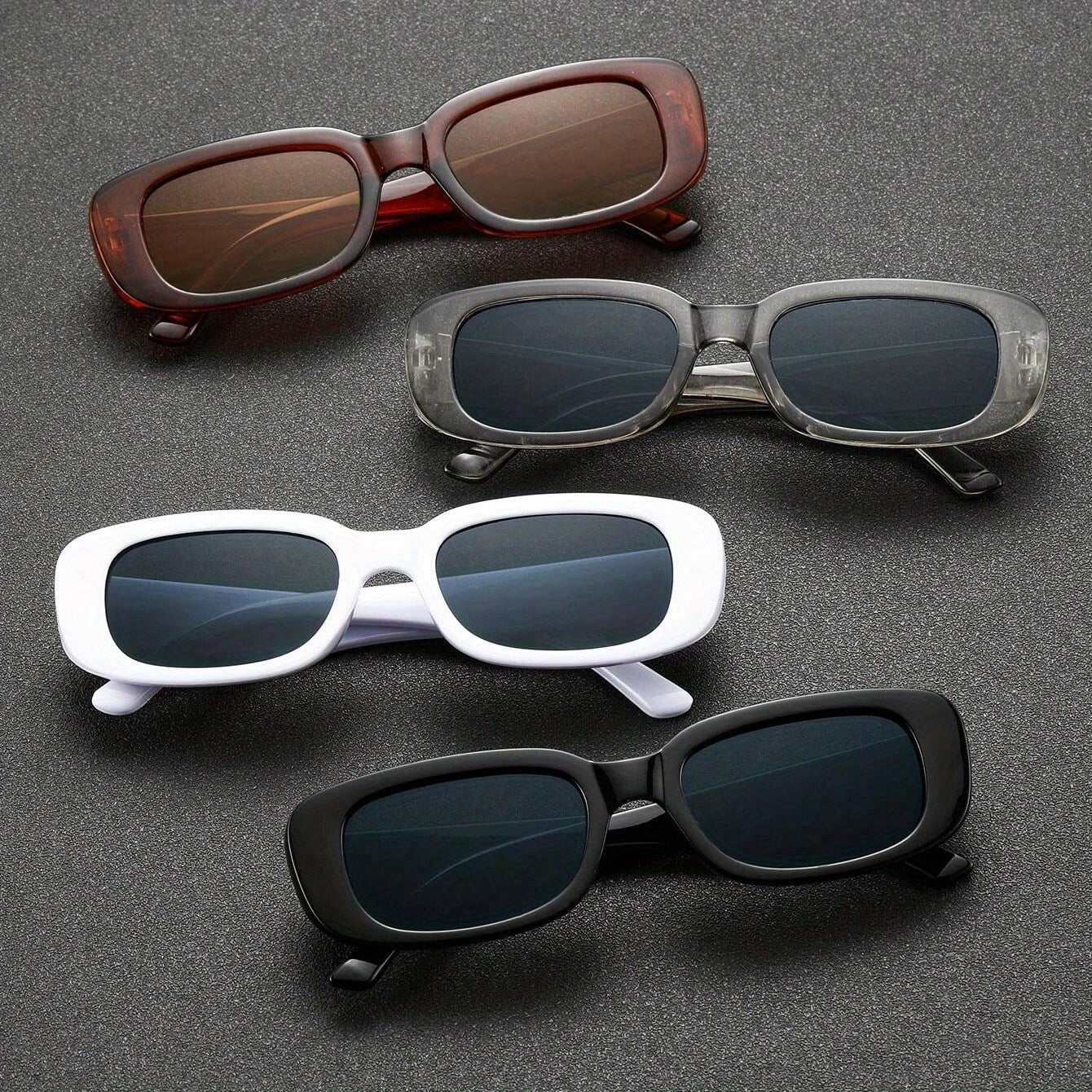 4 Pairs Men's Classic Casual Sunglasses Daily Buddy Sharing Outfit