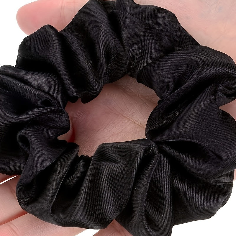 10pcs Satin Scrunchies Hair Ties Elastic Hair Bobbles Ponytail Holders