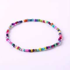 Colorful Glass Bead Bracelet Anklet Boho Accessories