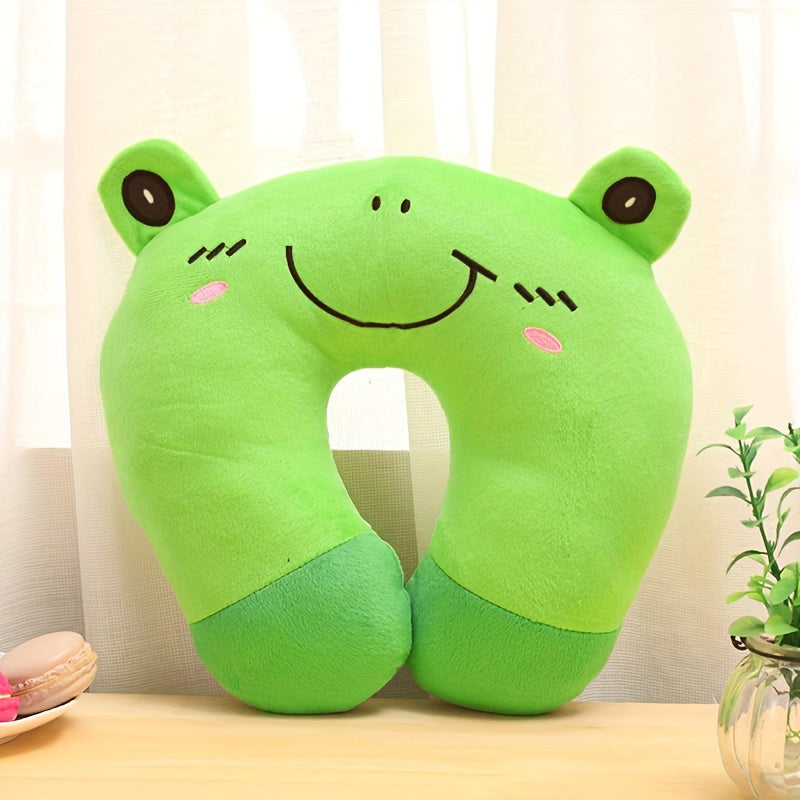 U Shape Animal Print Travel Pillow Neck Support Cushion Soft & Comfortable