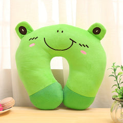 U Shape Animal Print Travel Pillow Neck Support Cushion Soft & Comfortable