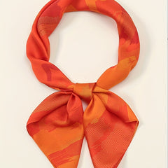 Orange Gradient Tie Dye Bandana Head Wrap Scarf