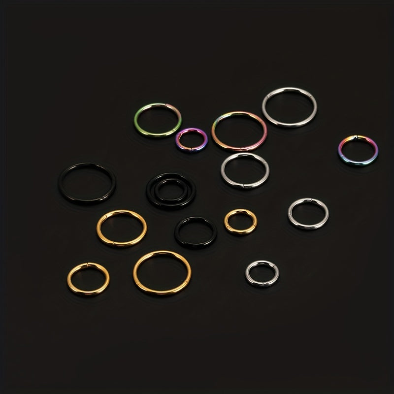 Men's Stainless Steel Closed Ring for Body Piercing