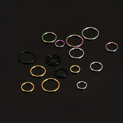 Men's Stainless Steel Closed Ring for Body Piercing