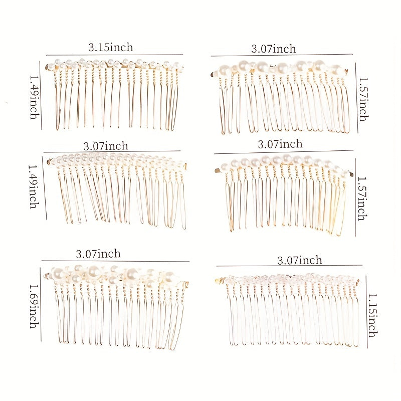 Pearl Hair Comb Bridal Braiding Head Jewelry Hair Accessories