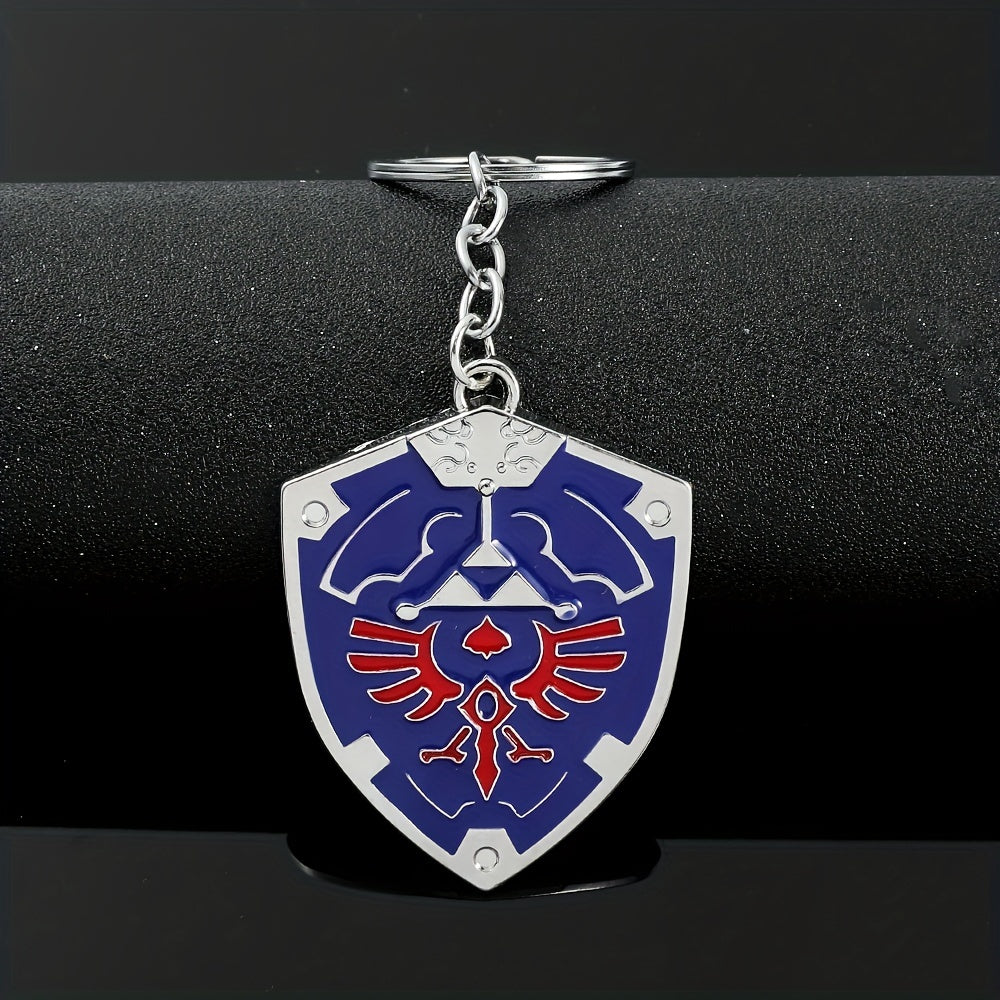 Shield Pendant Keychain Car Bag Pendant