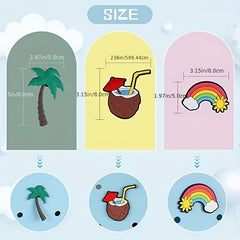 Travel Beach Bag Buckle Cartoon DIY Decorations For Travel Bags