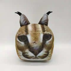 Caracal Cat Cube Body Pillow Soft Plushies Stuffed Animal Throw Pillow Doll Toy