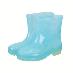 Girls PVC Rain Boots Non slip Waterproof Rain Shoes For Outdoor Working Fishing
