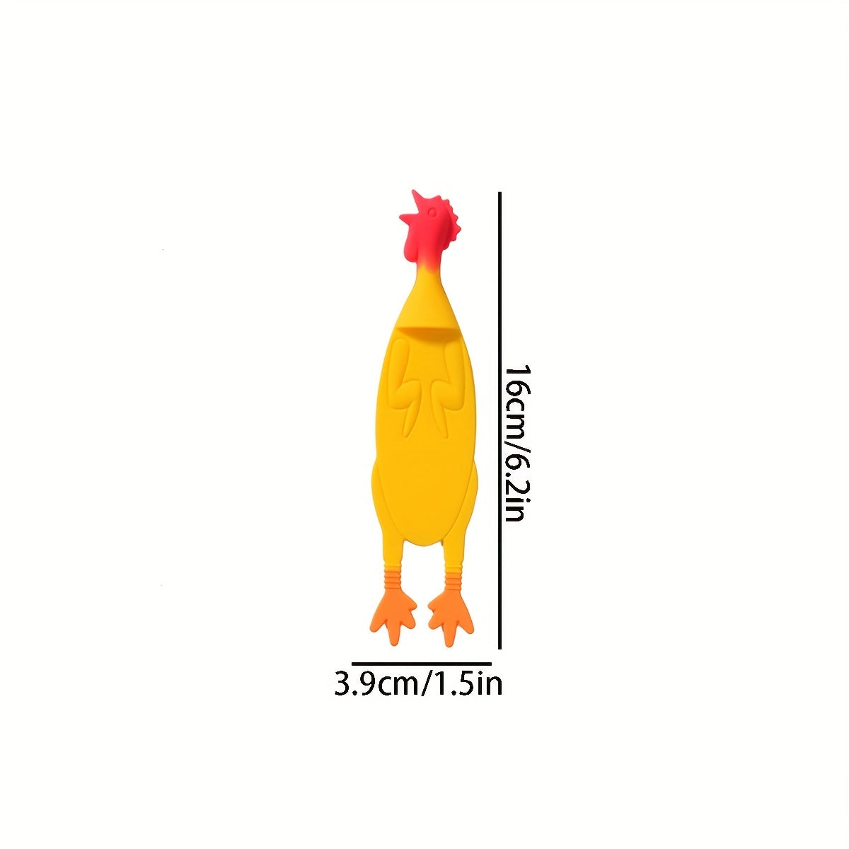 Screaming Chicken Bookmark Silicone Reading Bookmark