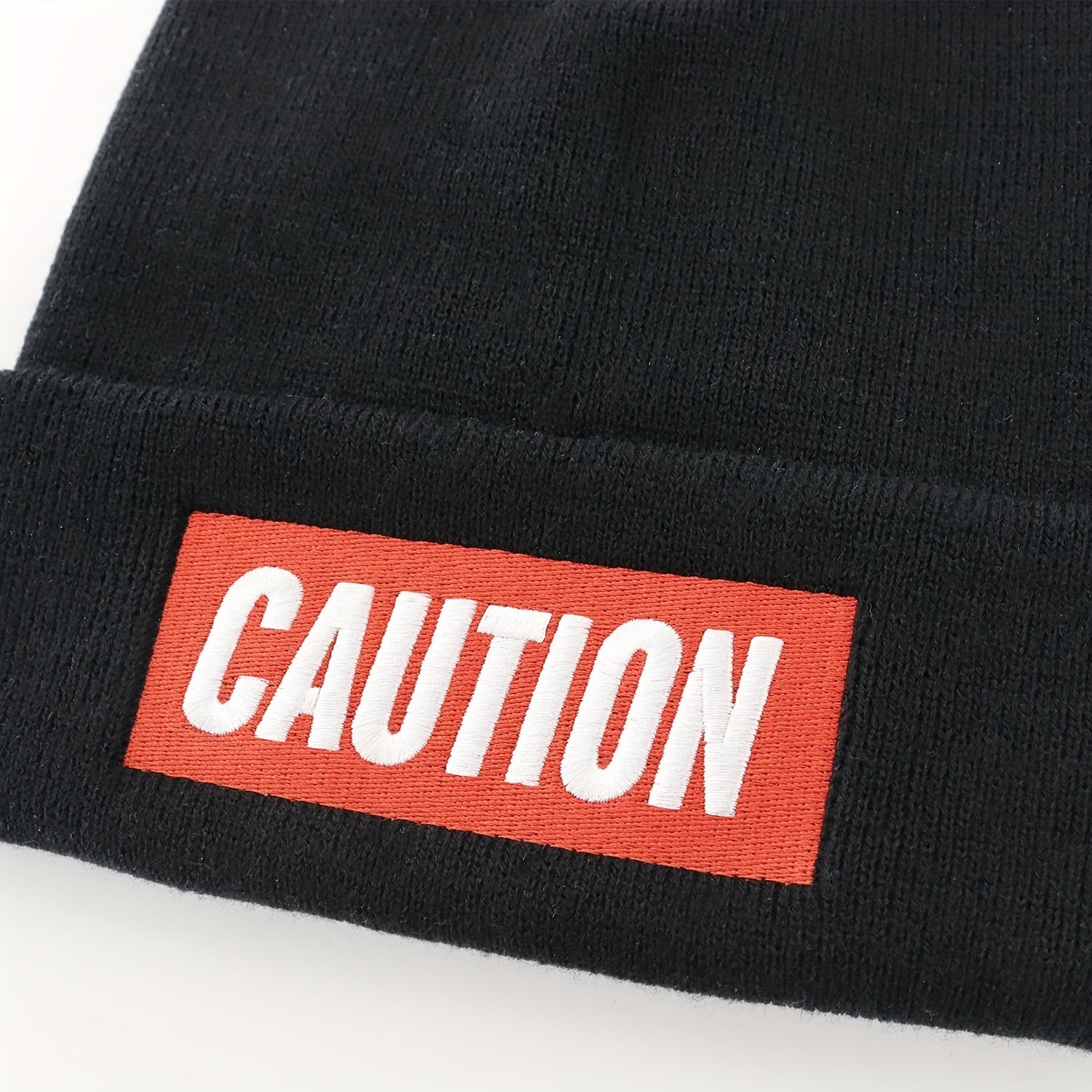 Printed Beanie Solid Knit Hat Warm Skull Hat Casual Coldproof Beanie