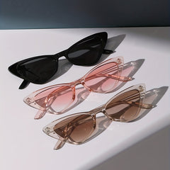 3 Pairs Cat Eye Sunglasses Y2K Gradient Lens UV400