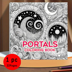 Legendary Portals Coloring Book Mystical Celestial & Nature Inspired Designs