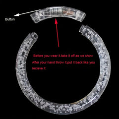 Acrylic Glitter Bracelet LED Light Up Toy