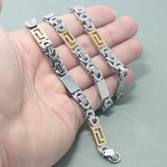 Flat Great Wall Stainless Steel Necklace
