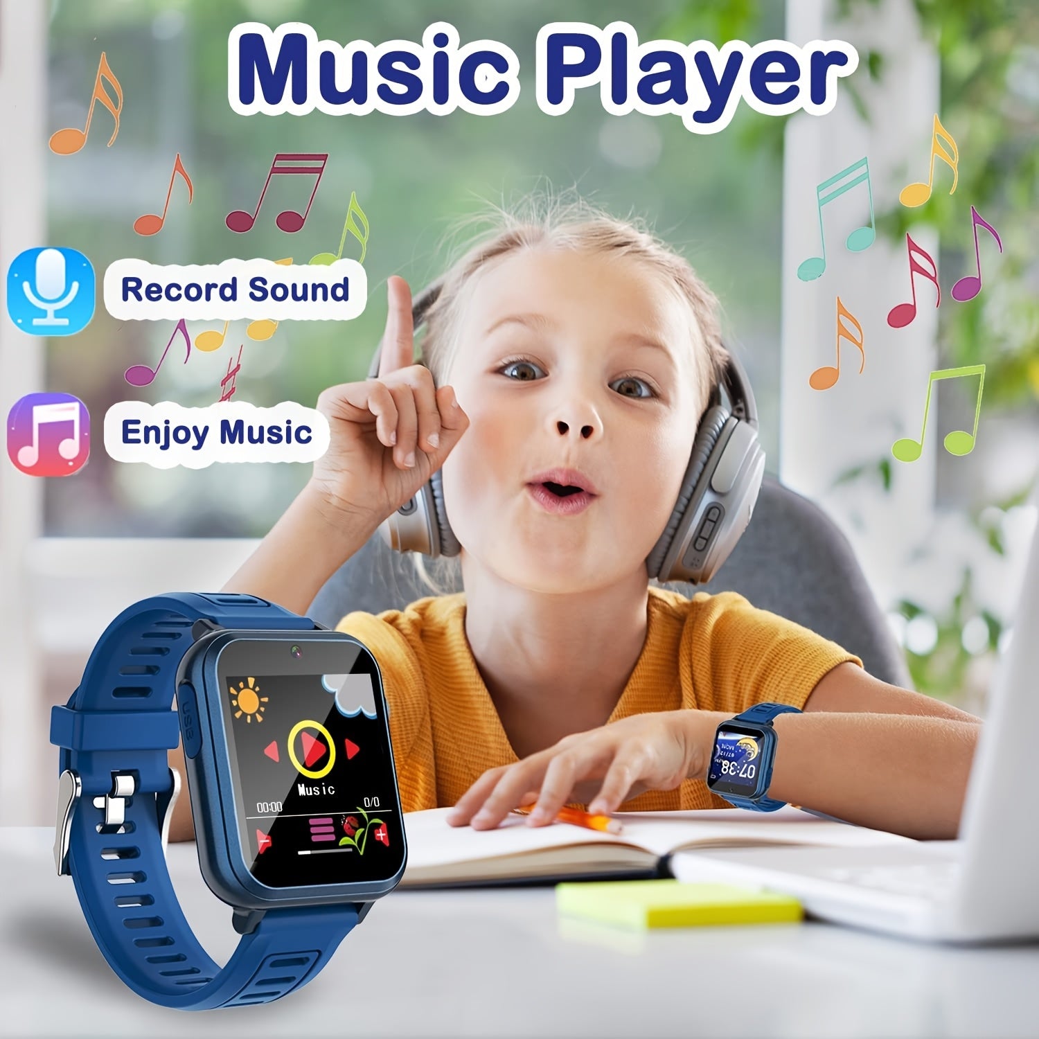 Kids Educational Watch with Photo, Music & 24 Games