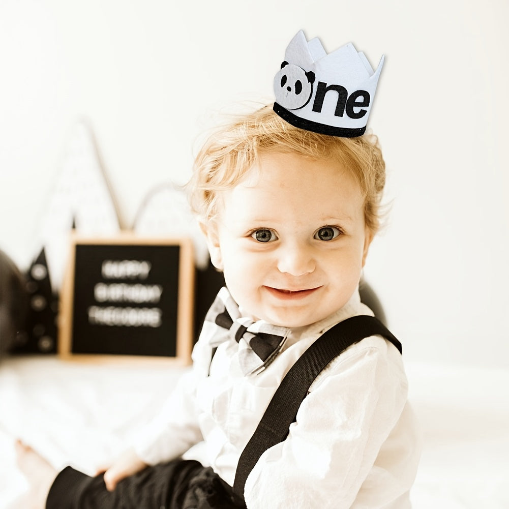 Panda 1st Birthday Crown Party Supplies For Photo Props