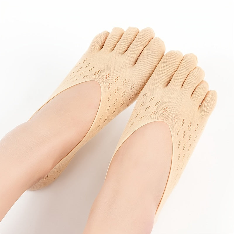 5 Finger Toe Socks Women Invisible Sock Slippers Shallow Mouth Socks