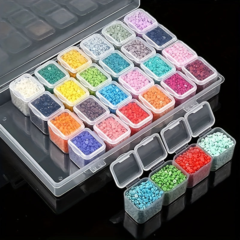 28 Compartment Jewelry & Toy Storage Box for Crafts & Tackle
