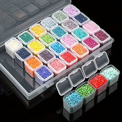 28 Compartment Jewelry & Toy Storage Box for Crafts & Tackle