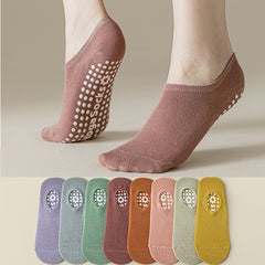 Non-slip Yoga Socks for Women, 8 Pairs, Indoor Pilates and Floor Sports
