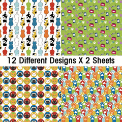Cat Pattern Cardstock Scrapbook Paper Pad