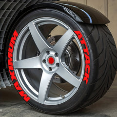 8pcs MAXIMUM ATTACK Tire Letters Decals