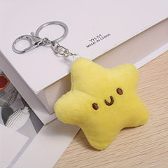 Yellow Keychain Star Doll Backpack Pendant Little Star Plush Pendant
