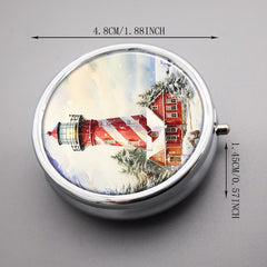 3 Compartment Pill Case Portable Pill Box for Pocket Or Purse