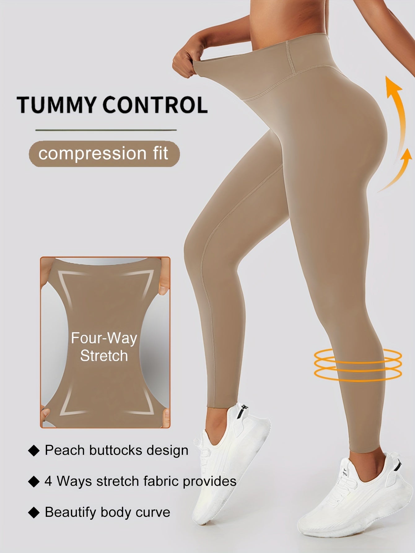 High Waist Butt Lifting Yoga Pants Moisture Wicking Leggings