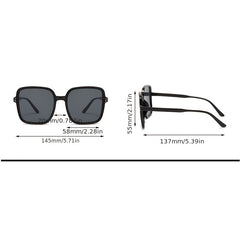 Oversized Square Sunglasses Jelly Gradient Glasses UV400
