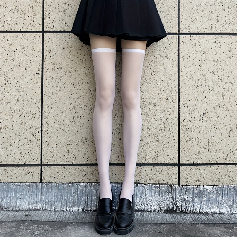 Sheer Mesh Thigh High Stockings Over The Knee Socks Women's Stockings & Hosiery