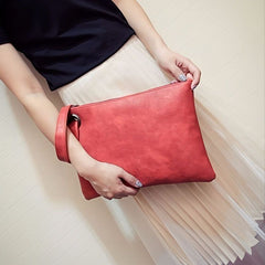 Oversized Clutch Bag Women's PU Leather Briefcase Handbag