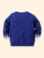 Baby Boys Cartoon Series Sweater Baby Animal Jacquard Top Kids Pullover