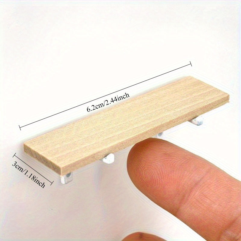 1:12 Dollhouse Wall Shelf Mini L Shaped Rack Right Angle Storage