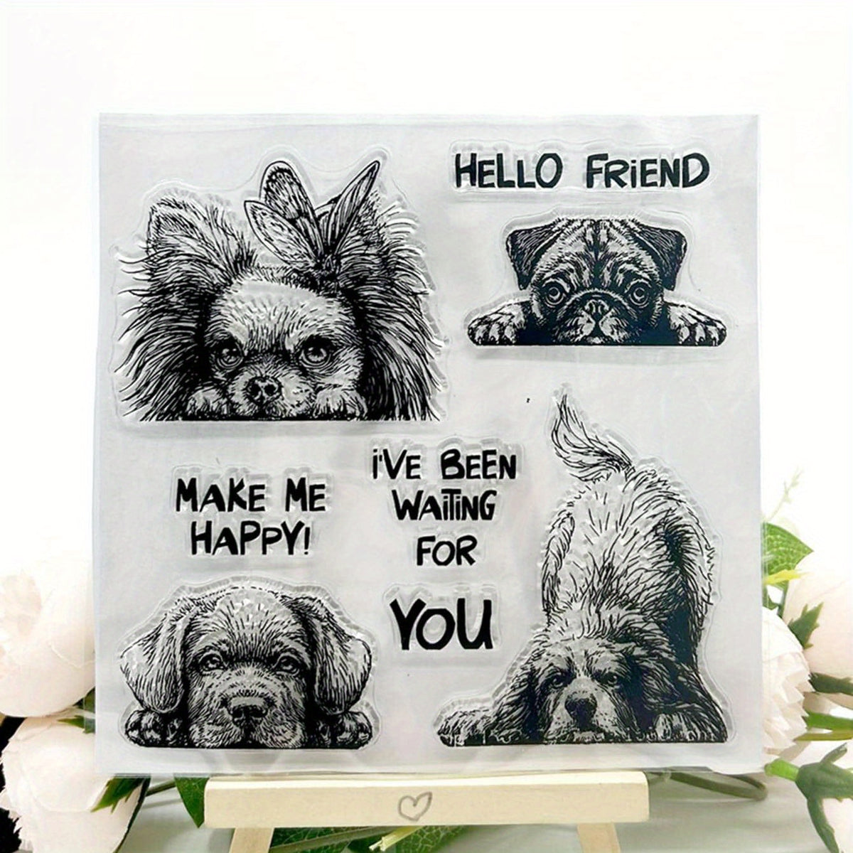 Dog DIY Scrapbook Decoration Silicone Transparent Stamp