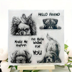 Dog DIY Scrapbook Decoration Silicone Transparent Stamp