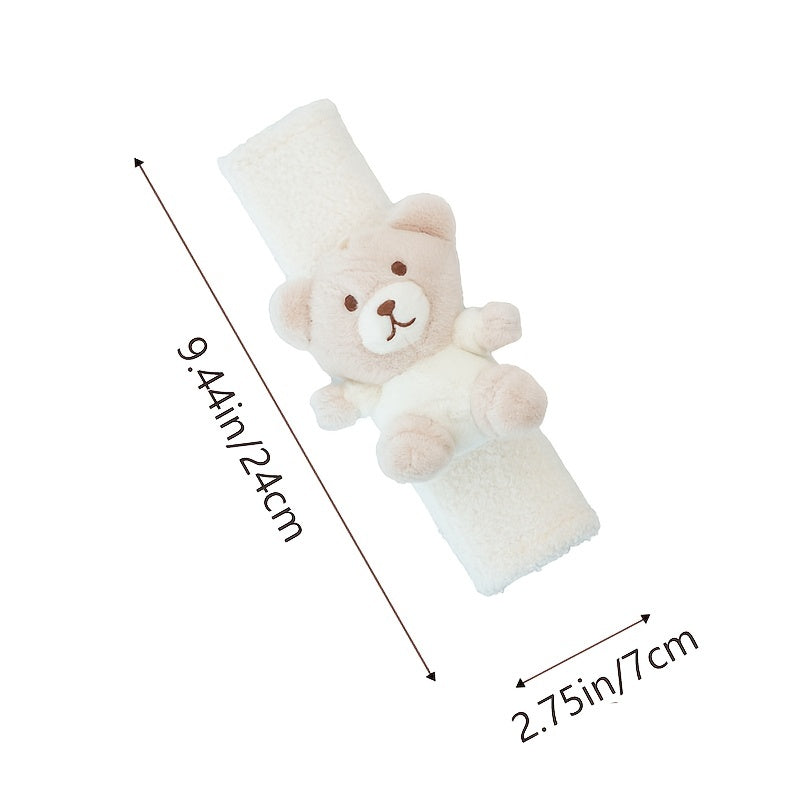 3D Car Seat Belt Cover Shoulder Protectors Plush Cartoon Insurance Covers