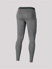 Men's Solid Leggings Active Quick Drying Sports Compression Pants