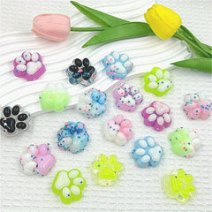9pcs Gradient Cat Paw Squeeze Toys Set