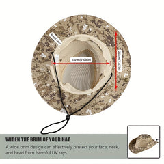 Camouflage Fishing Hat Sun Protection Bucket Hat for Outdoor Activities