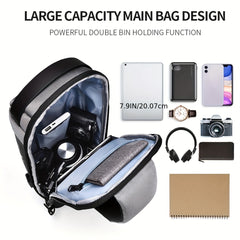 WEIXIER Men's Waterproof Waist Bag USB Charging Lock Gift For Father